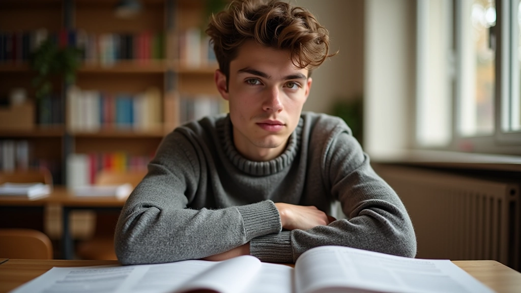 Osoba ve studijně, soustředění a učení se z chyb, růst a vývoj